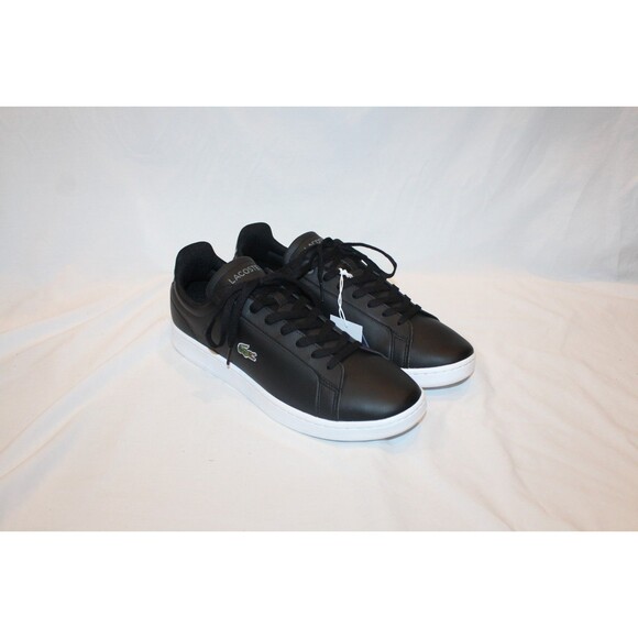 Lacoste Carnaby Pro BL23 Leather Sneakers Black/White Men\'s US 13 EU 47 NWB! main image 8